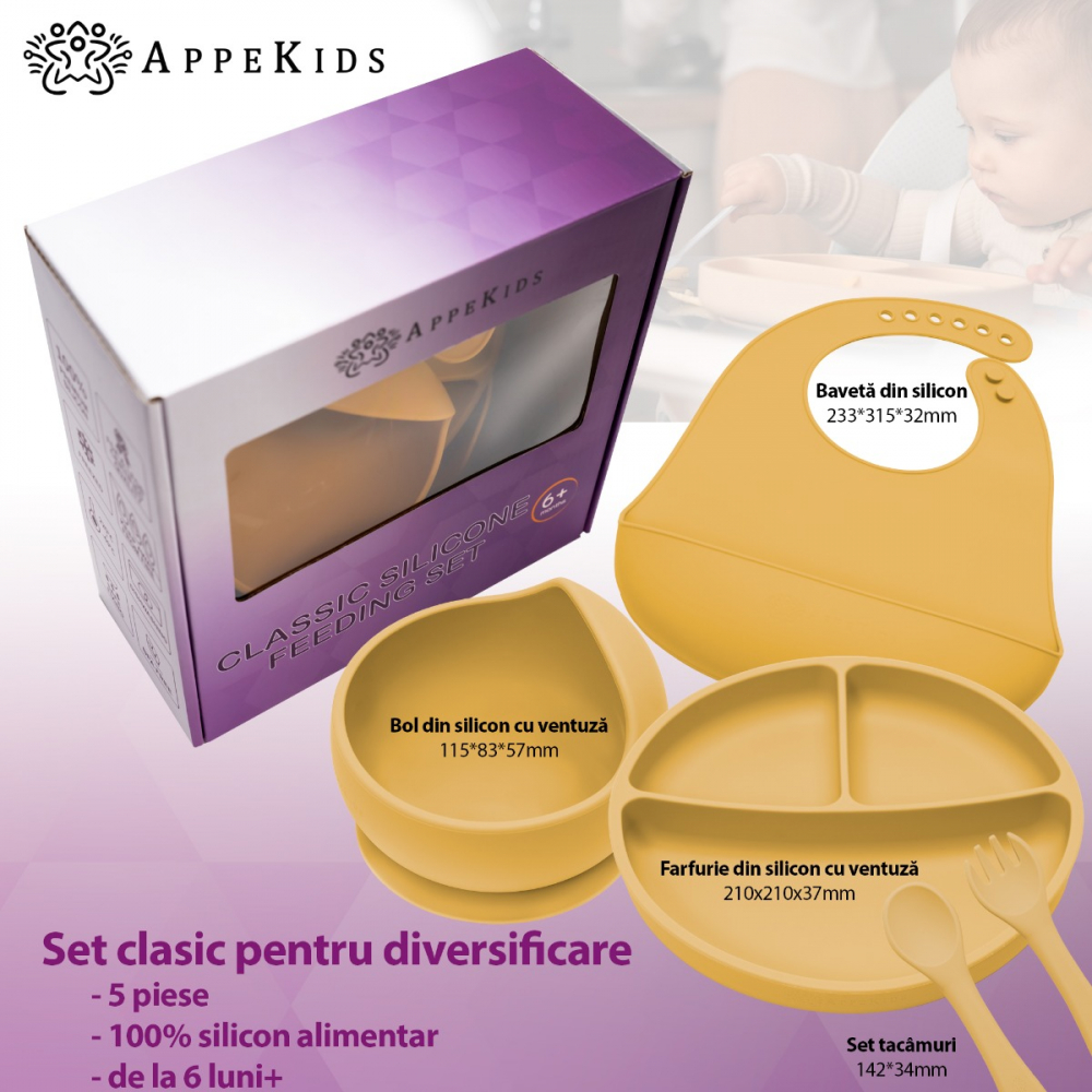 Set Diversificare AppeKids 5 Piese Classic Honey