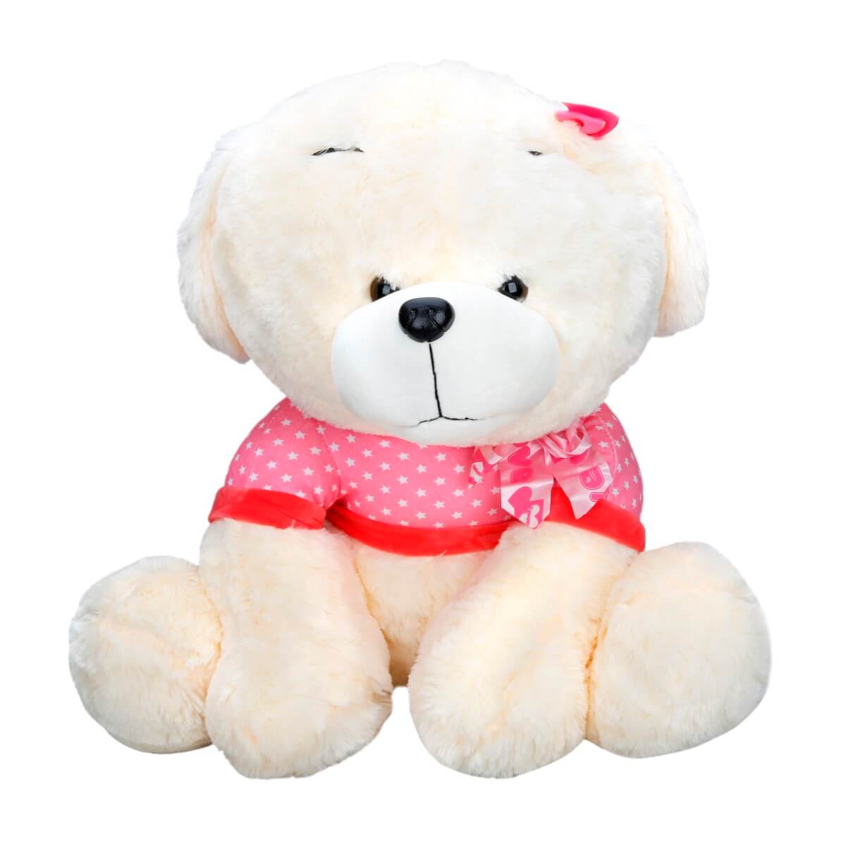 Cățeluș Plus Puffy Friends Roz 55 cm