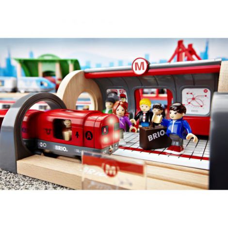 Set Metrou Brio pe Sine | Trenulet Interactiv - imagine 8