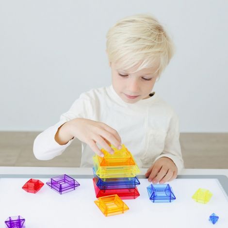 Joc Constructii Piramide Translucide Miniland - imagine 5