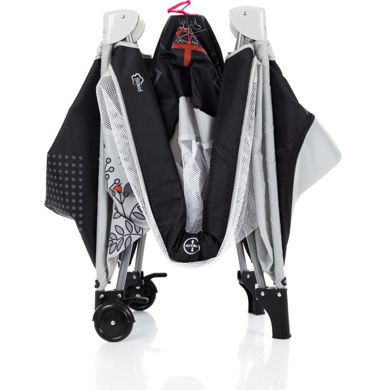 Patut Pliabil Fillikid Girafa Grey cu Geanta Transport - imagine 8