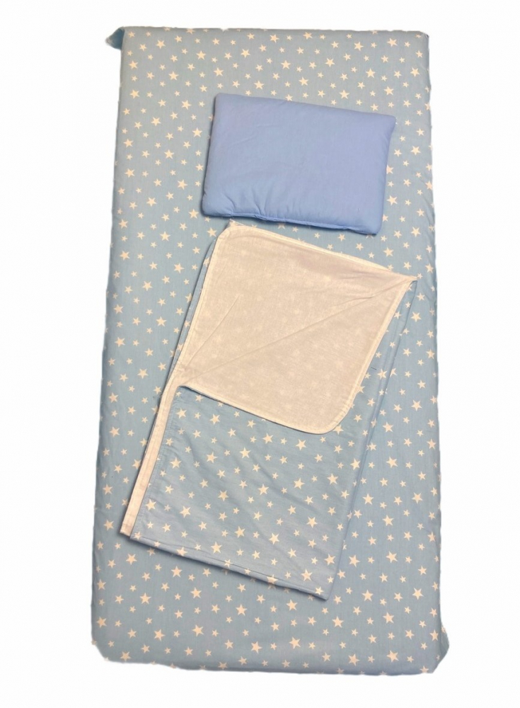 Set 3 piese pat Deseda Cearsaf și Păturică, 120x60 cm