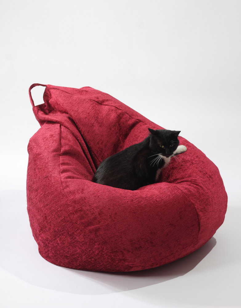 Fotoliu Pufrelax Hobbit Sour Cherry Husă Detasabilă - imagine 2