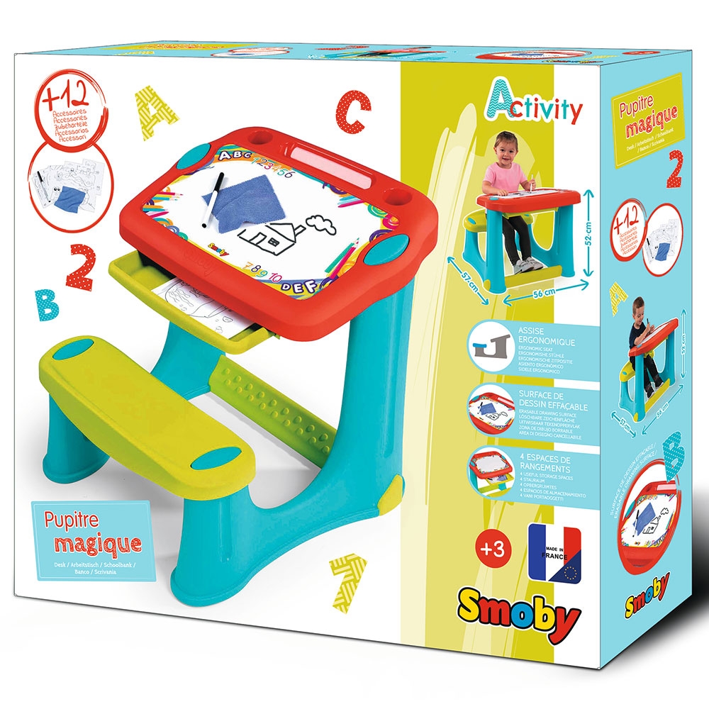 Banca școlară Magic Smoby cu sertar - imagine 2
