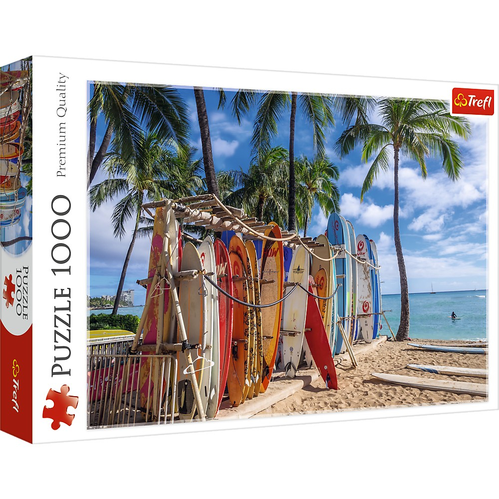 Puzzle Trefl 1000 Plaja Waikiki - Relaxare și Distracție