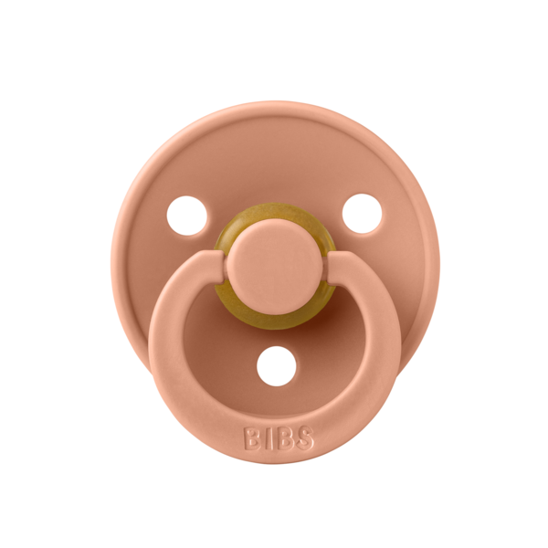 Suzeta Bibs Colour Latex, Peach, 6 luni+ - imagine 4
