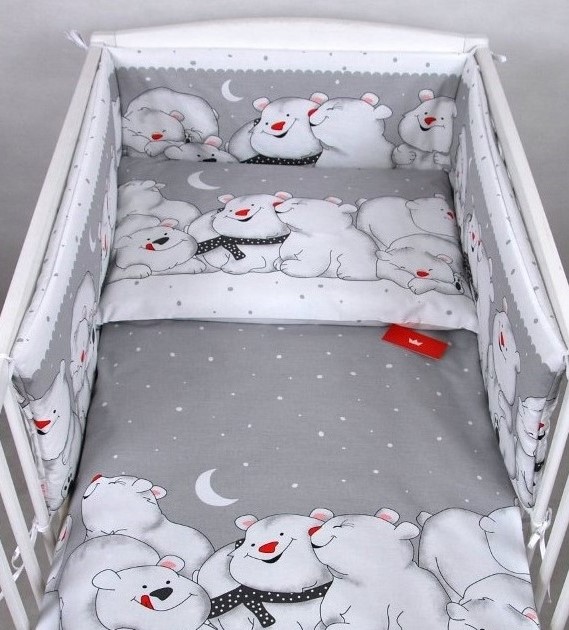 Lenjerie Patut 3 Piese Ursi Polari - Arya Kids