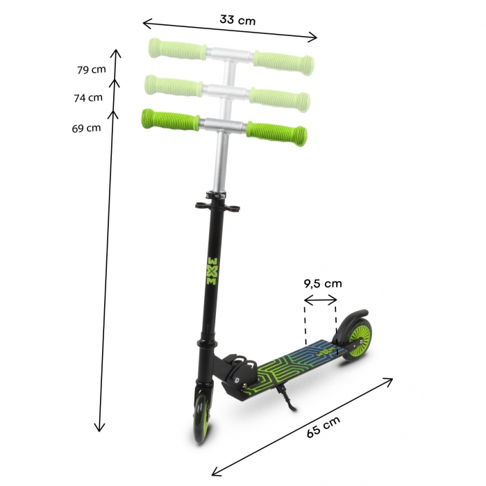 WXM Skipo Zone - Trotineta pliabilă cu roti LED - imagine 8
