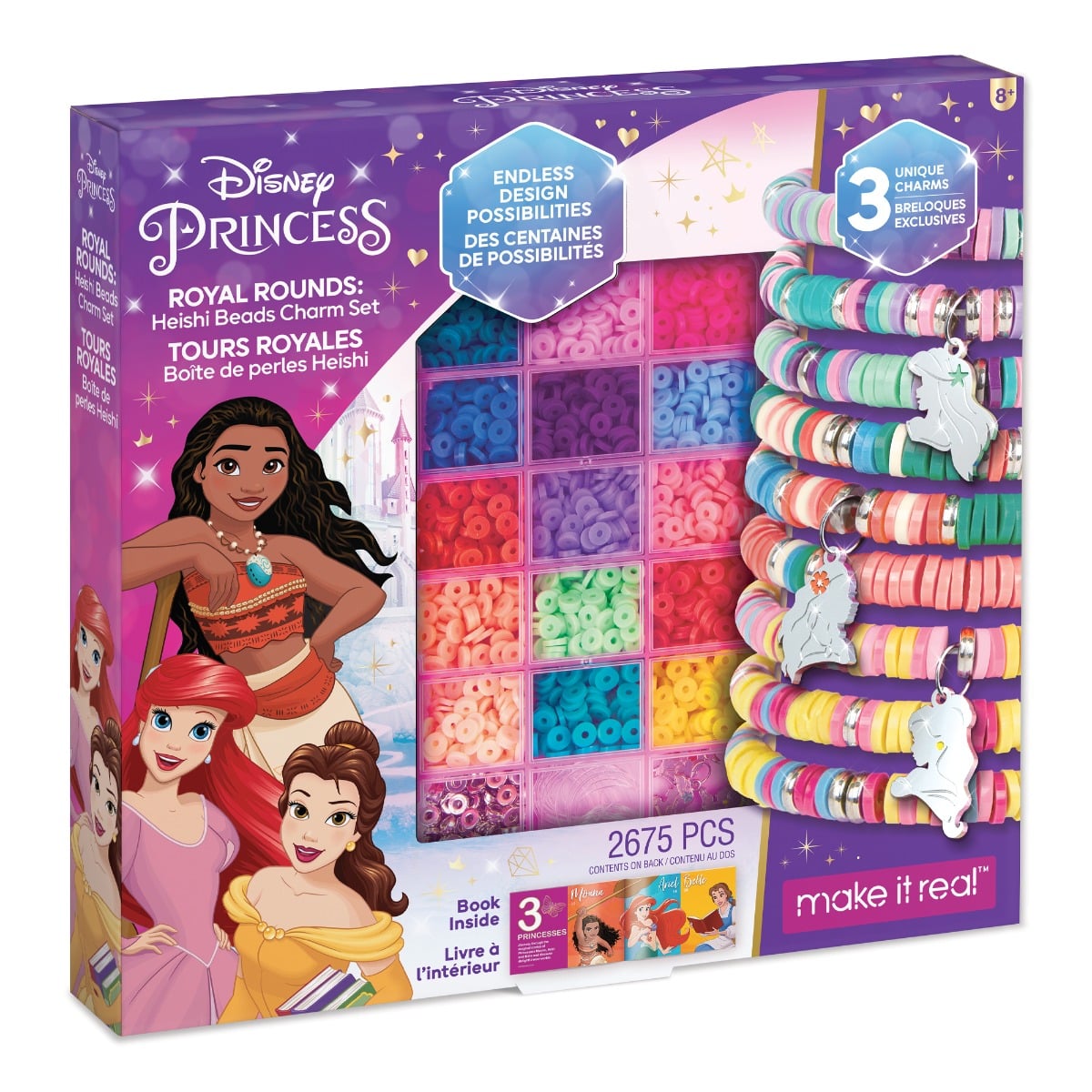 Set Bratari Disney Princess Make It Real, 2675 Piese