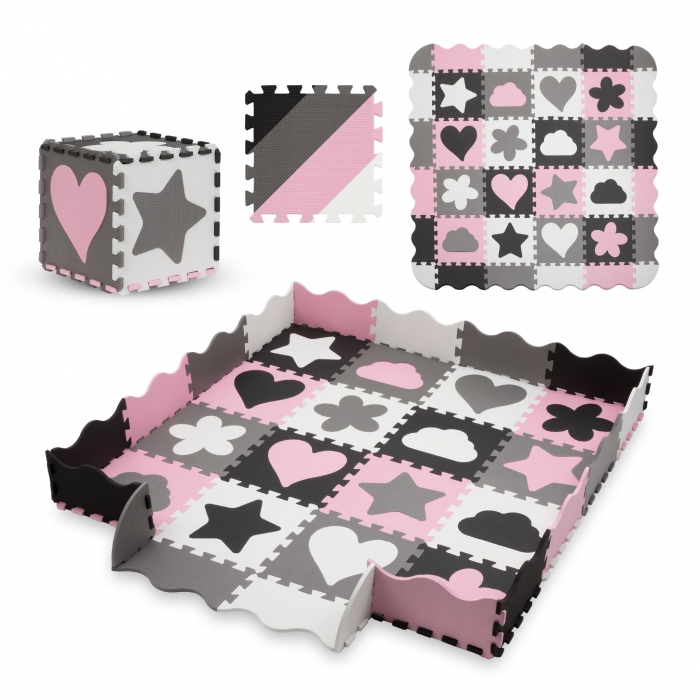 Covoras Puzzle Kidwell Happy Love, Spuma EVA Moale - imagine 8