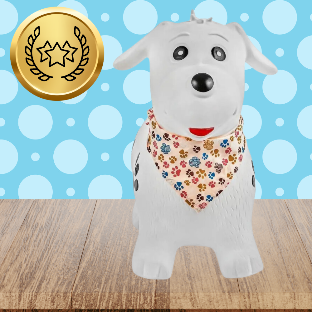 Jumper Gonflabil NiceKids White Dog - Distracție Activă - imagine 3