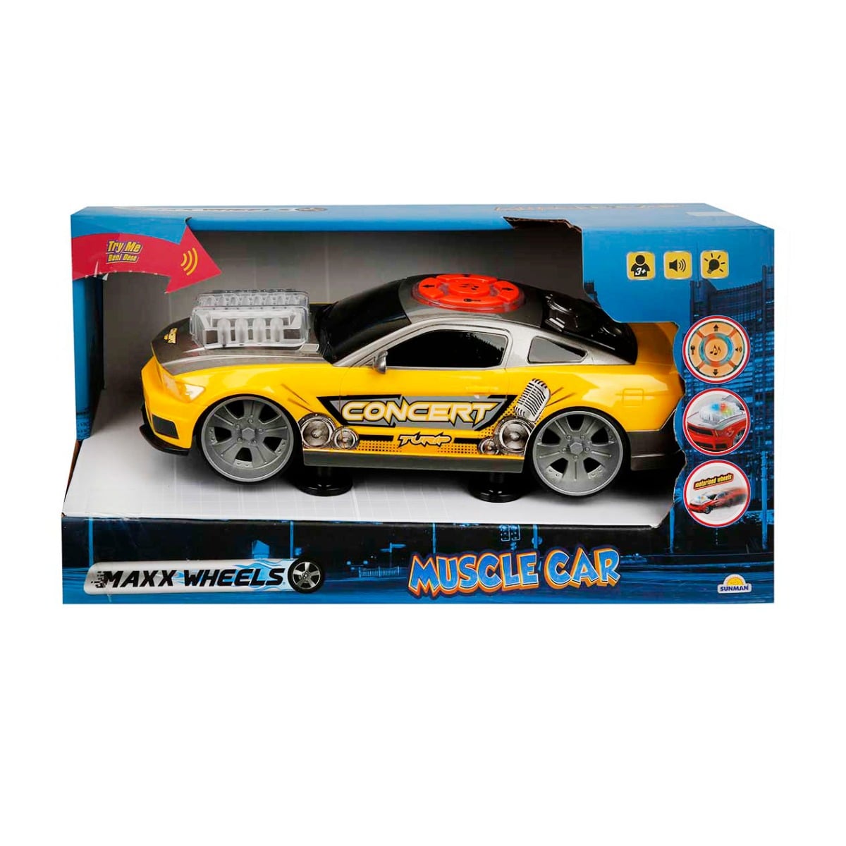 Masina Muscle Car Sunete si Lumini Maxx Wheels