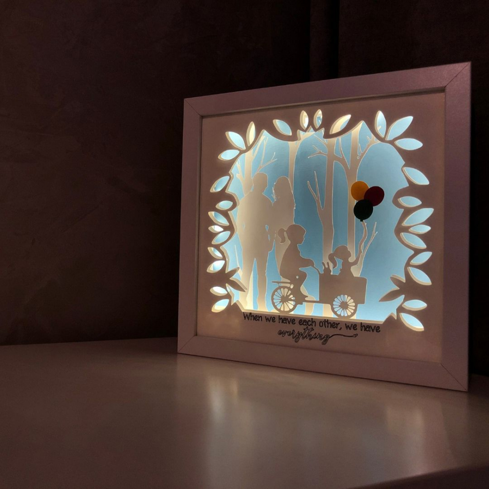 Tablou Luminos Părinți și Copii 024 | Noorhandmadeatelier