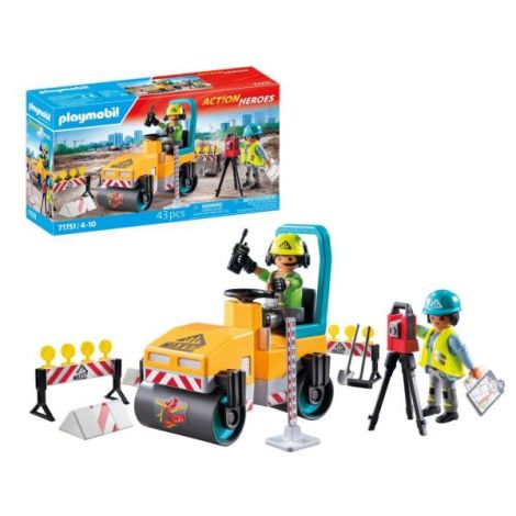Playmobil Compactor Asfalt | Jucărie Construcții