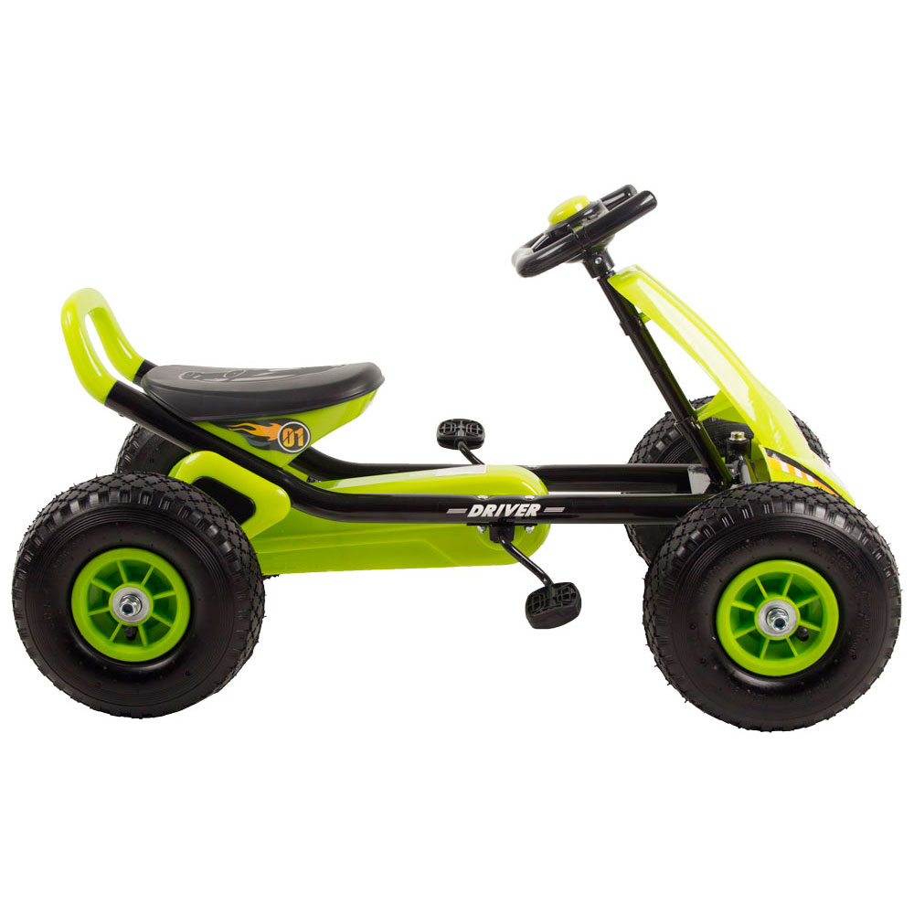Kart Kidscare Verde cu Pedale - Aventură Active!