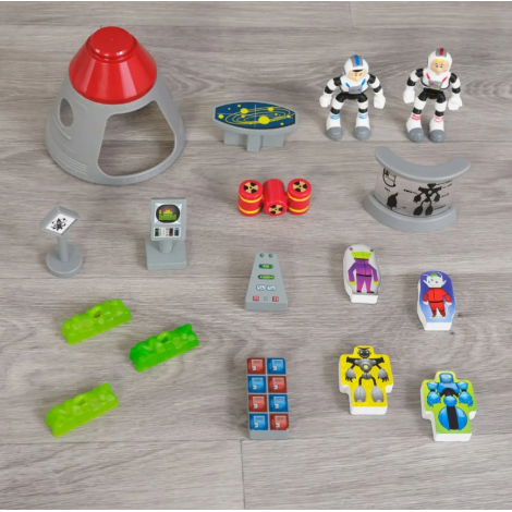 Racheta lemn Kidkraft | Set joaca 5 nivele - imagine 2