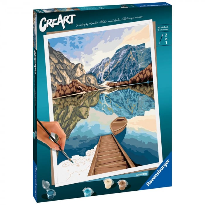 Ravensburger Vedere la lac Pictură pe numere - Relaxare Creativă