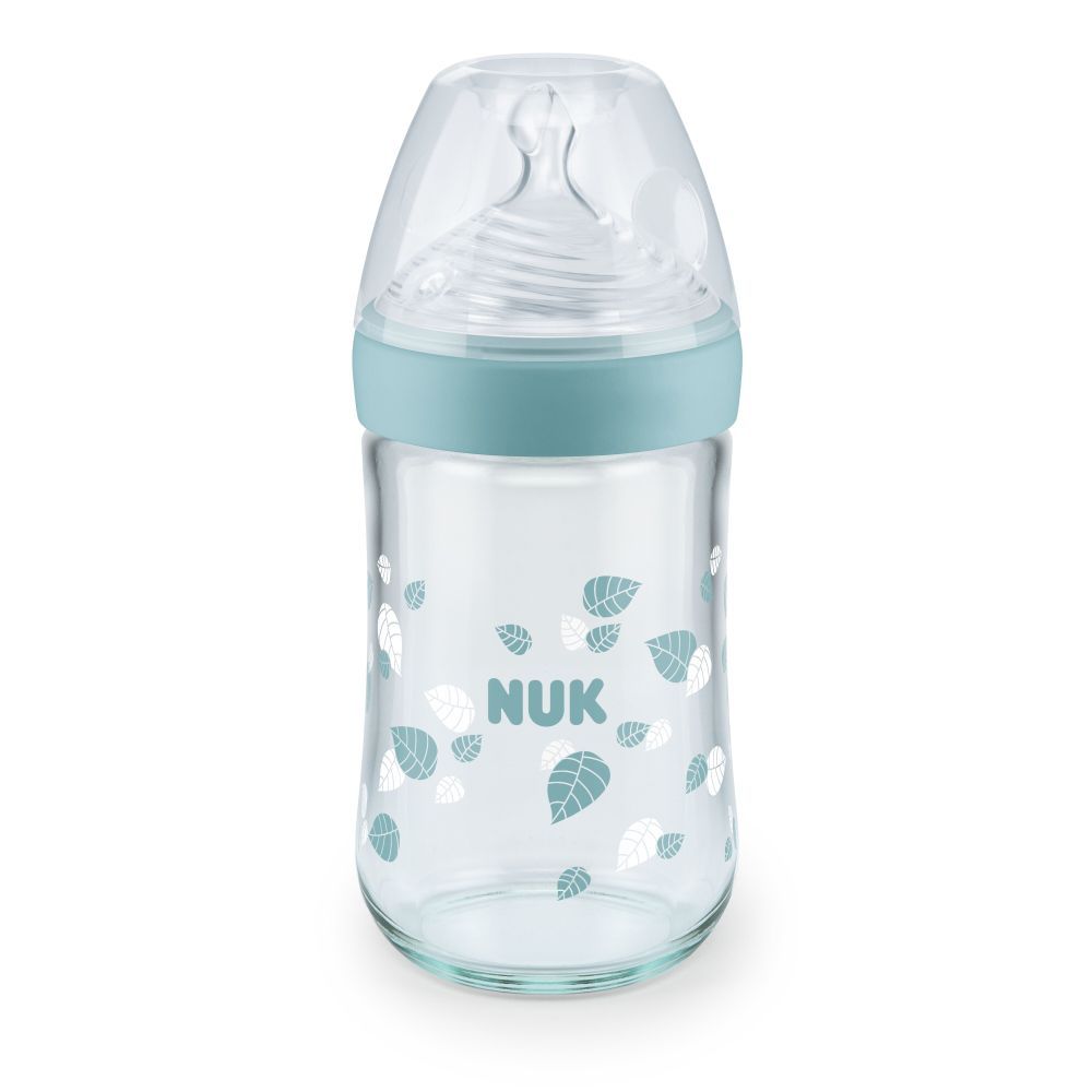 Biberon NUK Nature Sense 240ml, Silicon, 0-6 luni - imagine 2