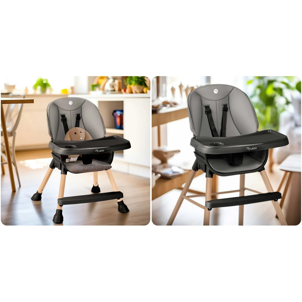 Scaun 3in1 Nukido Tilo GriNegru - Evolutiv 449RON - imagine 13