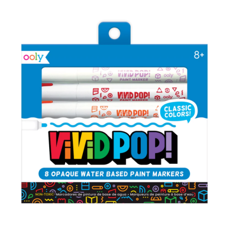 Carioci Vivid Pop! Ooly - 8 Culori Multi-Suprafata