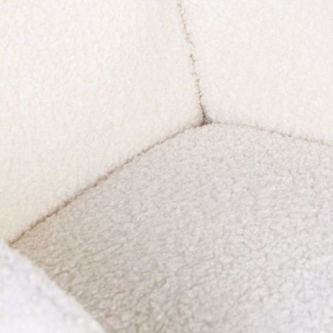 Scaun Balansoar Childhome Teddy Alb - Confort Premium - imagine 3