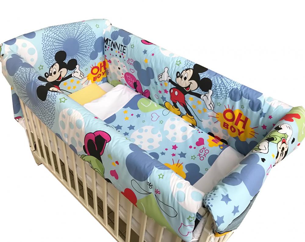 Lenjerie Pat Mickey Mouse 120x60 Deseda - imagine 2