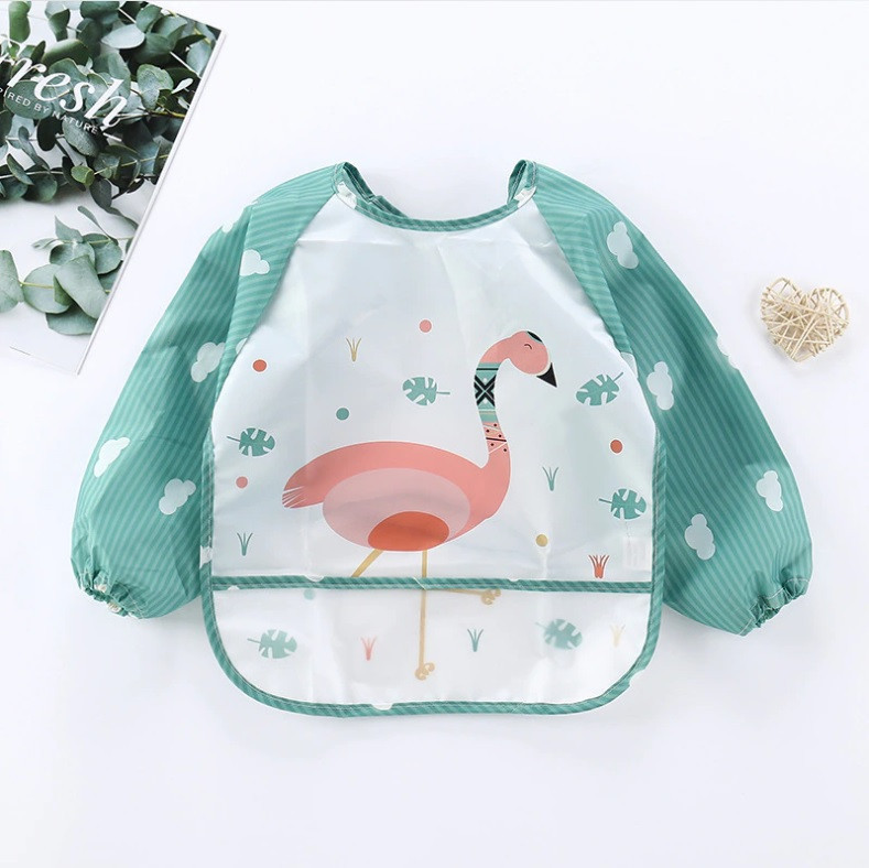 Baveta Impermeabila Drool Flamingo cu Maneci - imagine 3