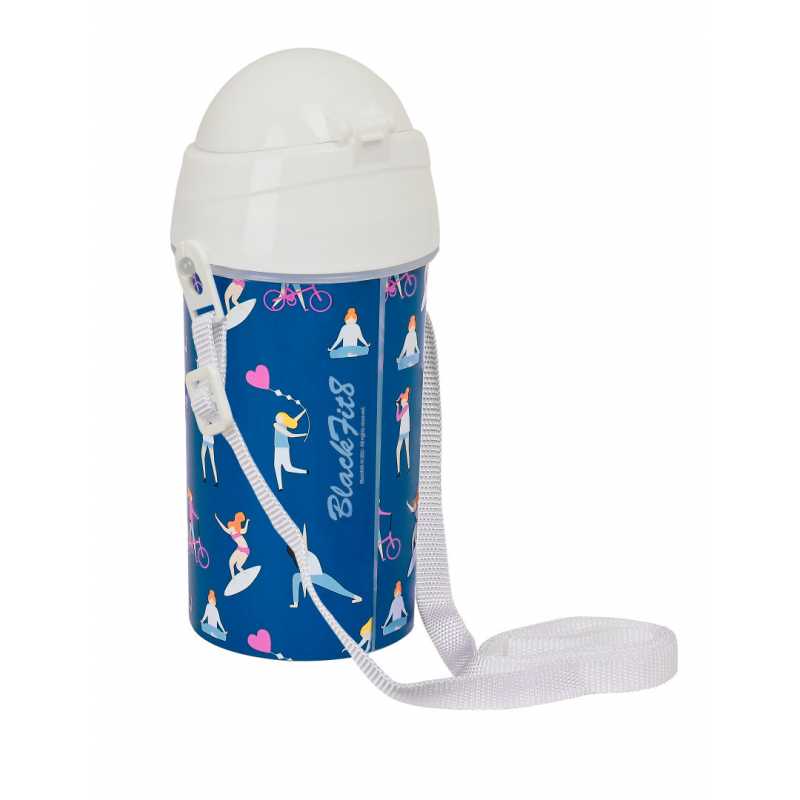 Sticlă Apă BlackFit8 500ml cu Pai pentru Copii - imagine 3