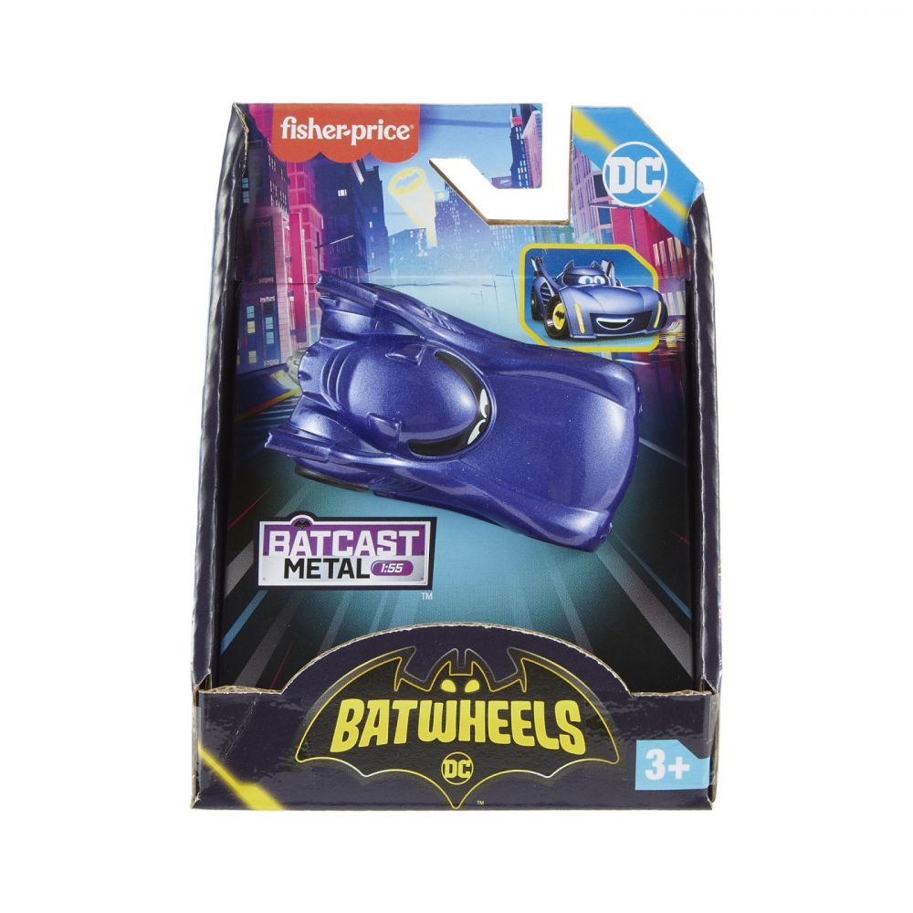 Batwheels Masinuta Metalica Batmobile 1:55 Mattel