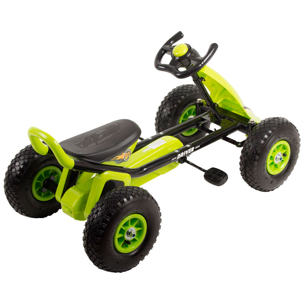 Kart Kidscare Verde cu Pedale - Aventură Active! - imagine 3