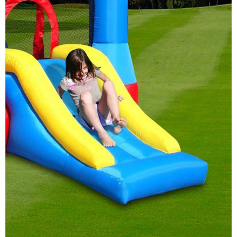 Castel Gonflabil Happy Hop 9017 cu Tobogan Albastru - imagine 5