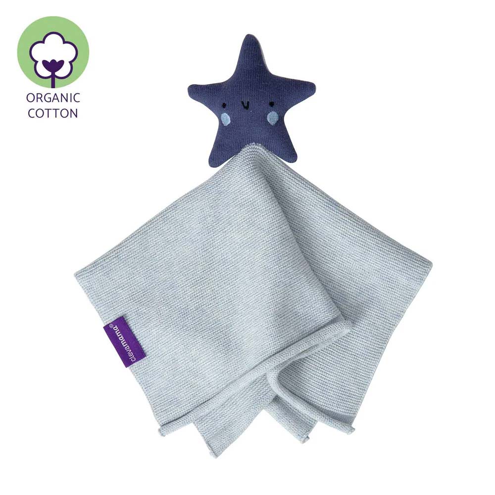 Paturica Clevamama Bumbac Organic cu Jucărie Star - imagine 2
