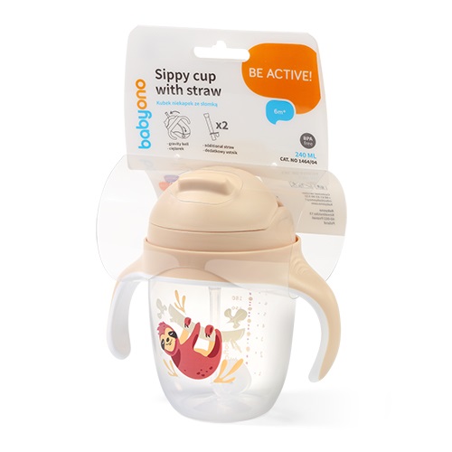 Cana cu pai Babyono 240 ml, Crem