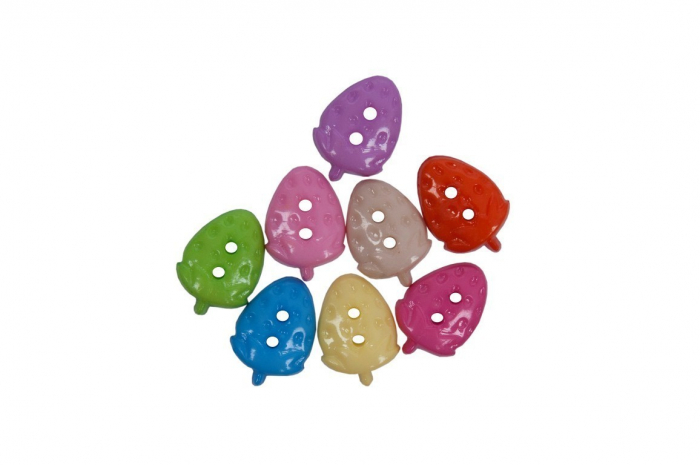 Nasturi Capsuni Colorart 1cm Set 30 Bucati