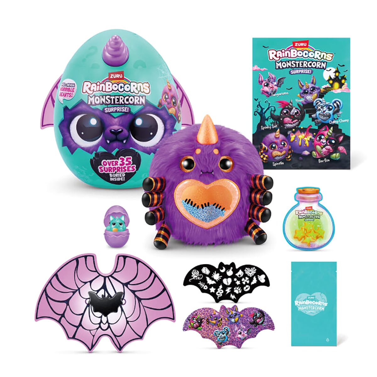 Jucarie Plus Rainbocorns Monstercorn cu 35 Surprize