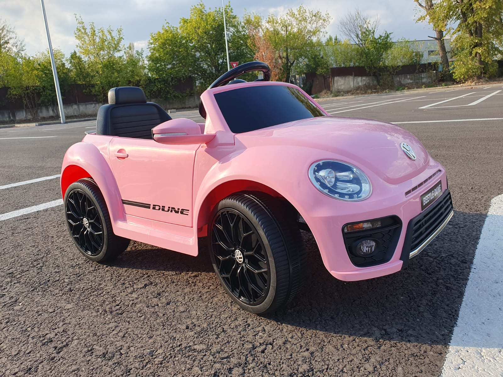 Volkswagen Beetle Roz 12V | Masinuta Electrica pentru Copii