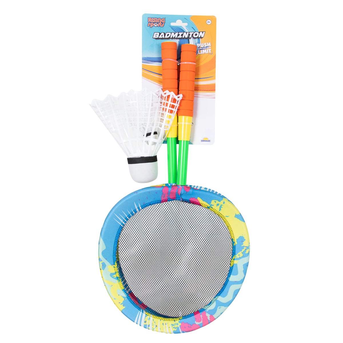 Set 2 Rachete Badminton Rising Sports, 65 cm