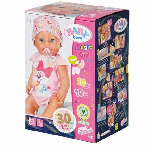 BABY born Papușă cu Suzetă Magică 43cm Zapf - imagine 7