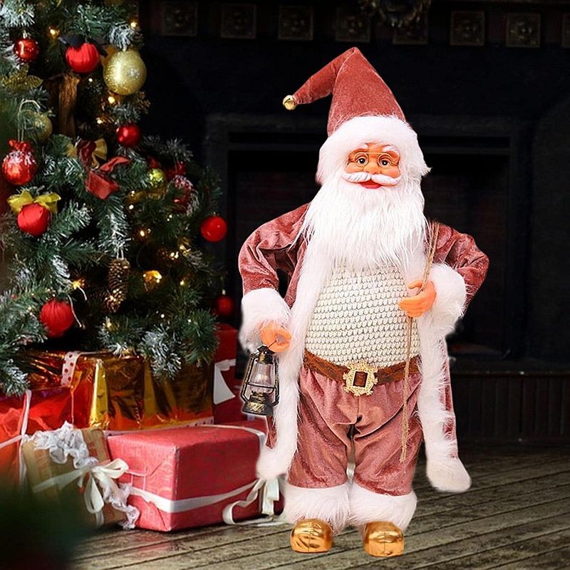 Moș Crăciun Procart cu Felinar 60cm Decor - imagine 5