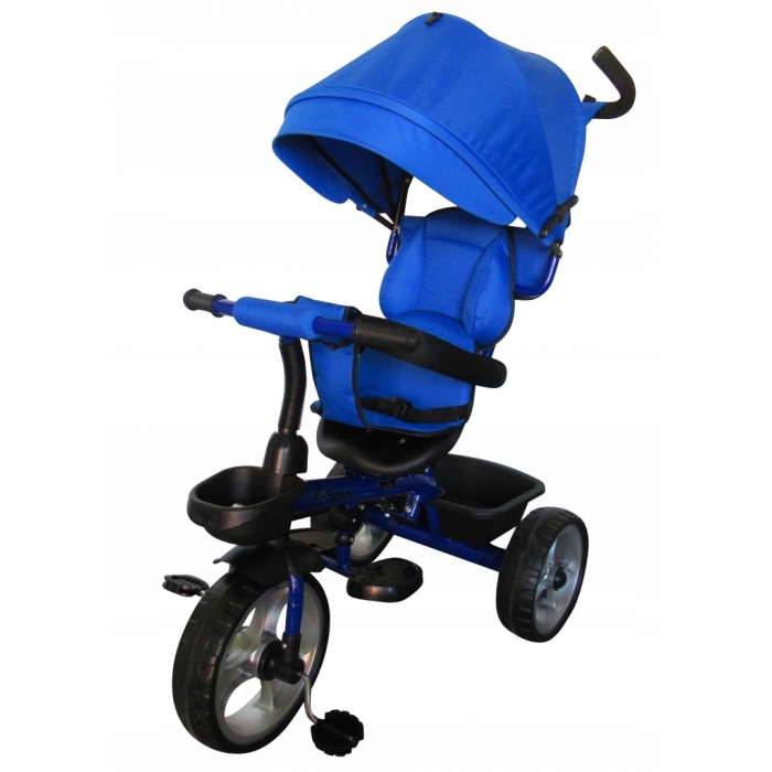 Tricicleta R-Sport T2 Albastru 3 in 1, Roti Eva - imagine 3