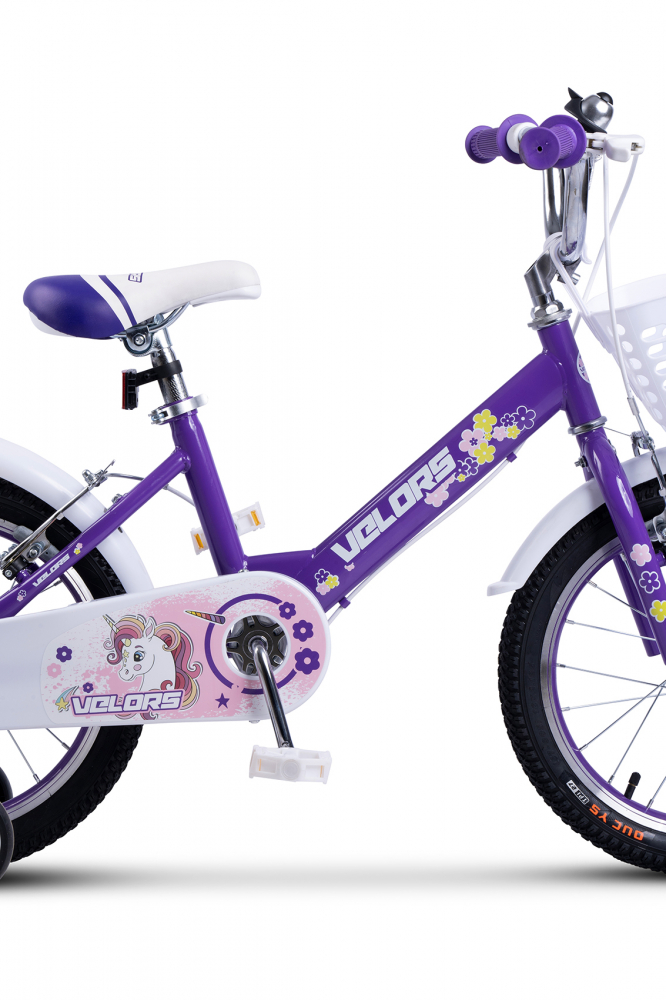 Bicicleta Velors V1802A Mov 18" Copii 5-7 Ani - imagine 4