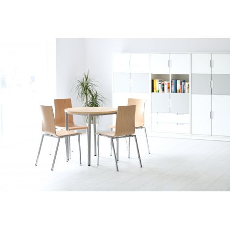 Dulap Quadro XL Moje Bambino, Alb, 8 Compartimente - imagine 11