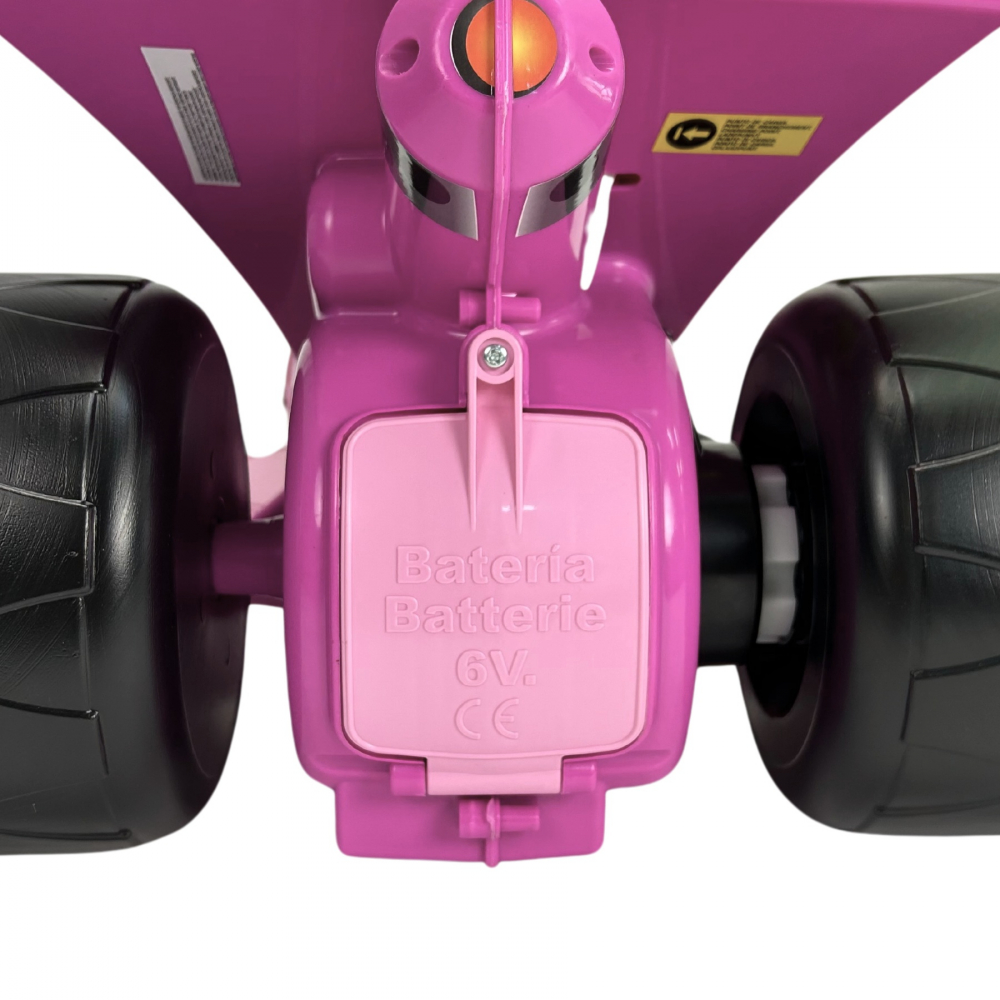 Motocicleta Minnie Mouse Injusa 6V Roz - imagine 4