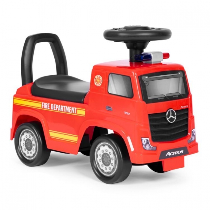 Mașinuță Ecotoys Mercedes Pompieri Roșu, 2 Ani+ - imagine 8