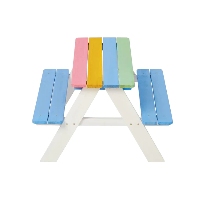Set masuta cu bancute Rainbow Ginger Home - imagine 2