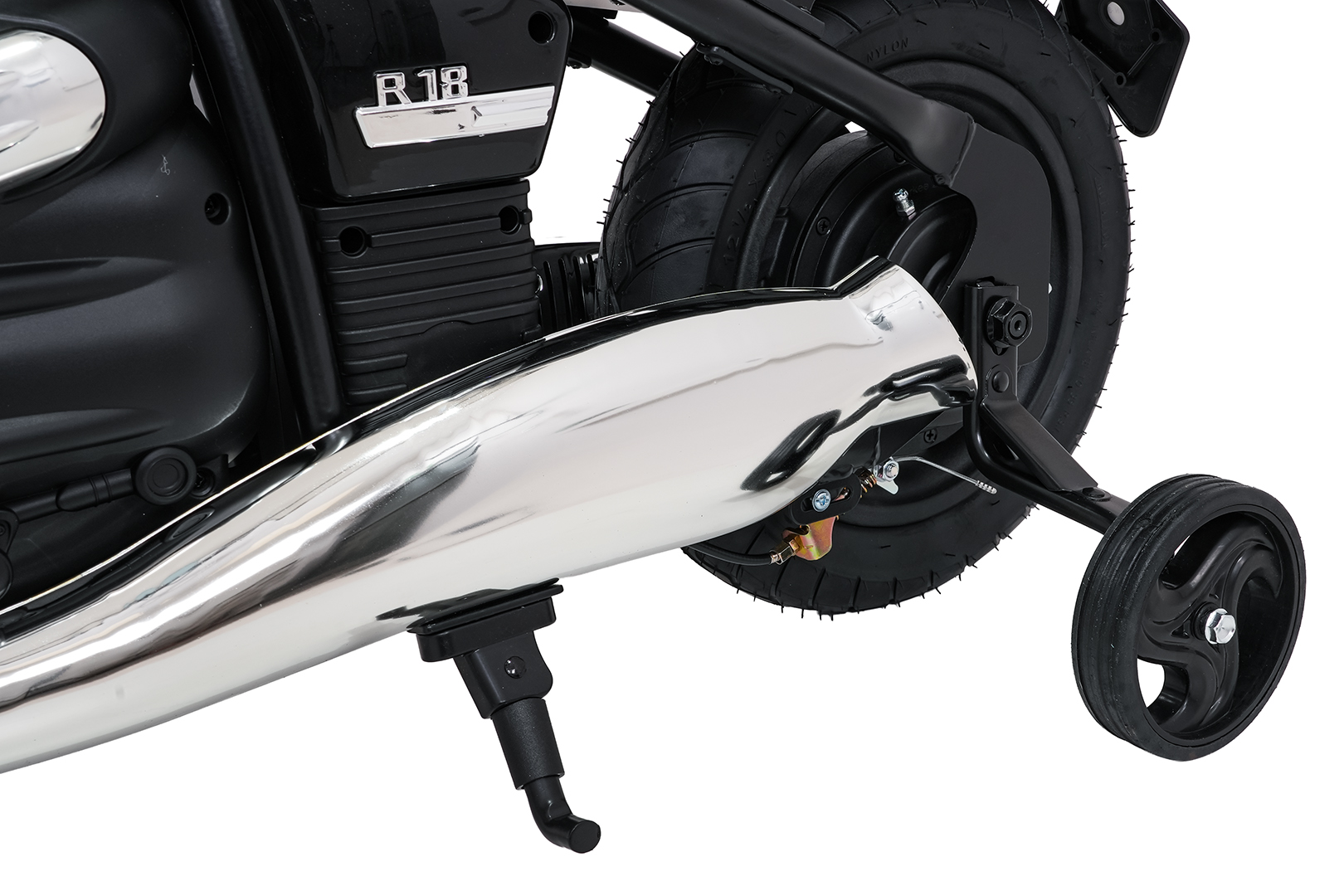 Motocicleta electrica pentru copii BMW R18 24 Volti 200W, viteza 4-16 km/h (sx8628) Negru - Autokids.ro - imagine 8