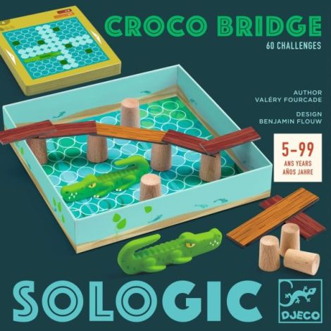 Podul Crocodilului Djeco | Joc Logica 5-99 ani - imagine 3