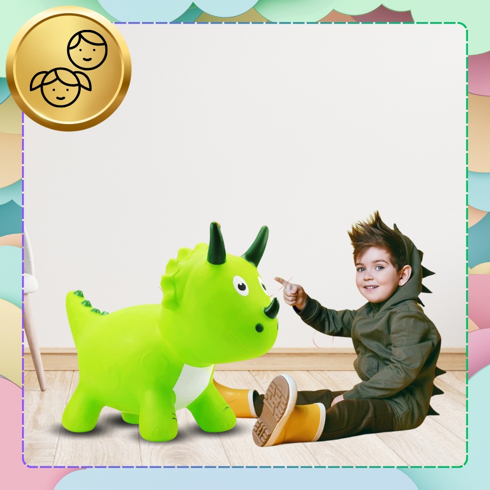 Jumper Gonflabil Dino NiceKids - Pompa Inclusa - imagine 10