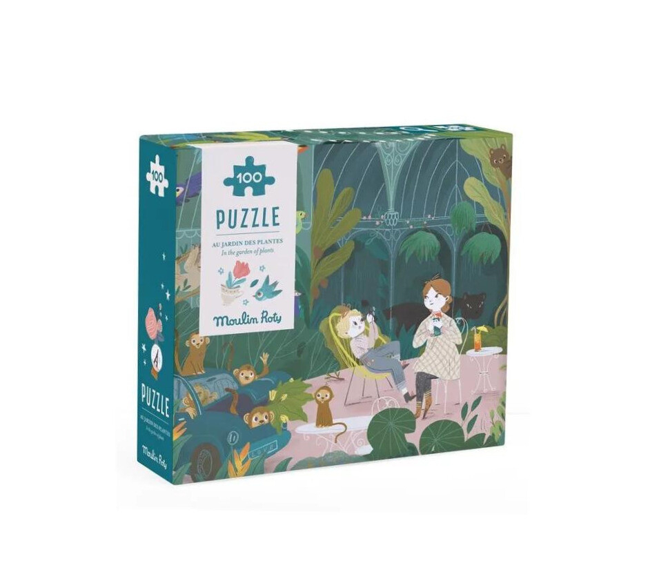 Puzzle Intre Plante Moulin Roty, 100 piese