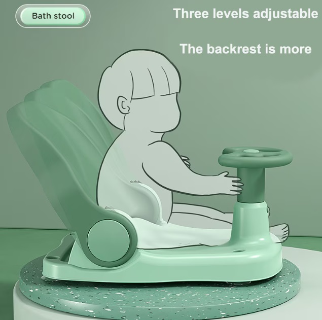 Scaun baie Little Mom Driver cu volan, 3 pozitii - imagine 7